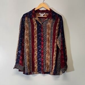 Women's blouse 100% Silk office attire -  - Size: M -